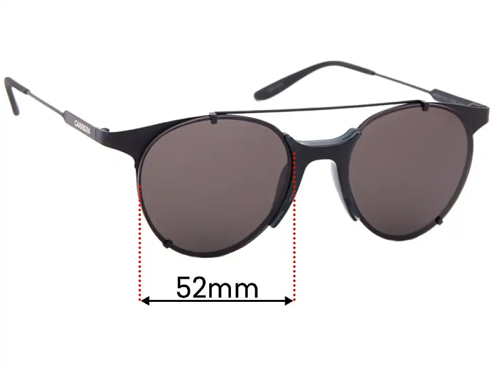 Sunglass Fix Replacement Lenses for Carrera 128/S - 52mm Wide Sunglass Fix Replacement Lenses for Carrera 128/S - 52mm Wide
