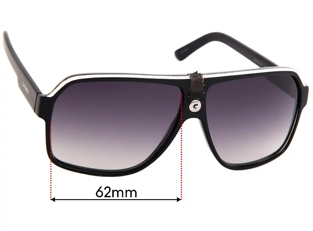 Sunglass Fix Replacement Lenses for Carrera 33/S - 62mm Wide Sunglass Fix Replacement Lenses for Carrera 33/S - 62mm Wide
