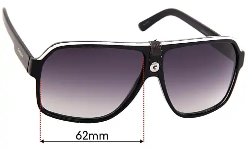 Sunglass Fix Replacement Lenses for Carrera 33/S - 62mm Wide Sunglass Fix Replacement Lenses for Carrera 33/S - 62mm Wide