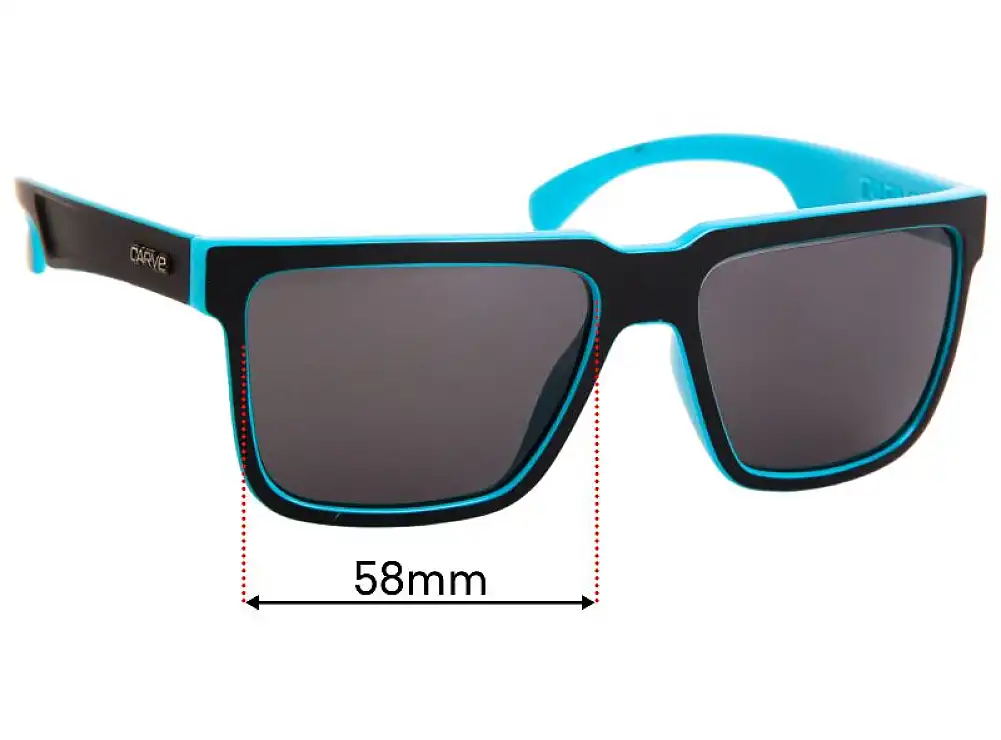 Sunglass Fix Replacement Lenses for Carve Phenomenon - 58mm Wide Sunglass Fix Replacement Lenses for Carve Phenomenon - 58mm Wide