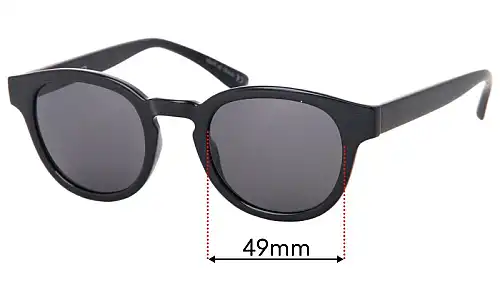 Sunglass Fix Replacement Lenses for Childe Errol - 49mm Wide Sunglass Fix Replacement Lenses for Childe Errol - 49mm Wide