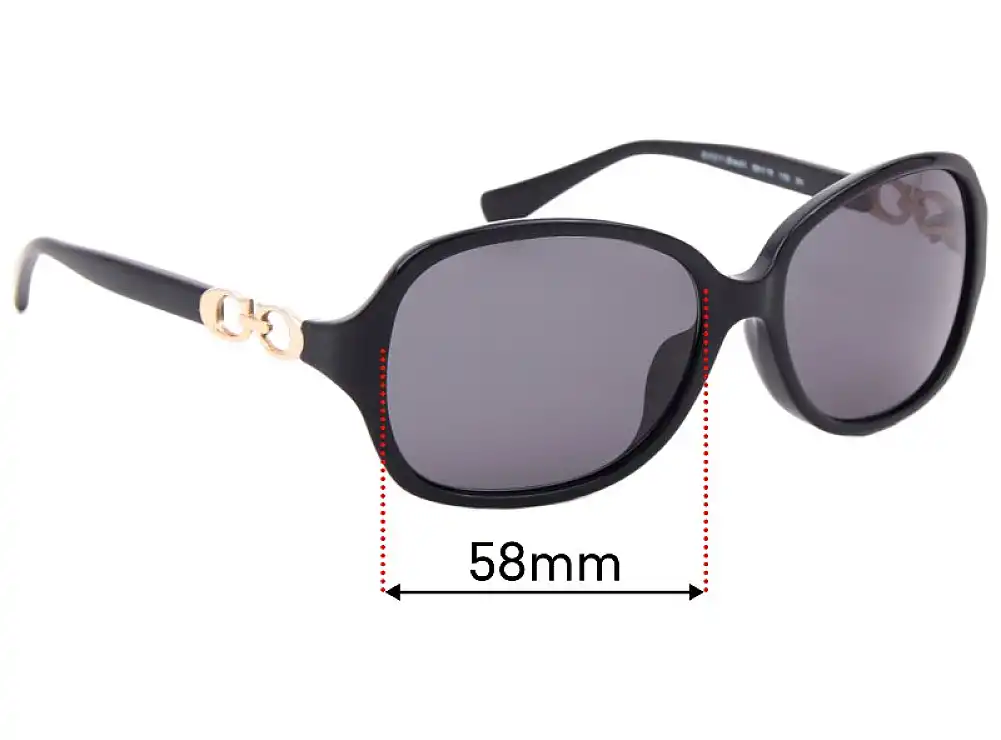 Sunglass Fix Replacement Lenses for Coach HC8146F - 58mm Wide Sunglass Fix Replacement Lenses for Coach HC8146F - 58mm Wide