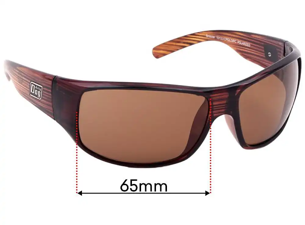 Sunglass Fix Replacement Lenses for Dirty Dog Snouter - 65mm Wide Sunglass Fix Replacement Lenses for Dirty Dog Snouter - 65mm Wide