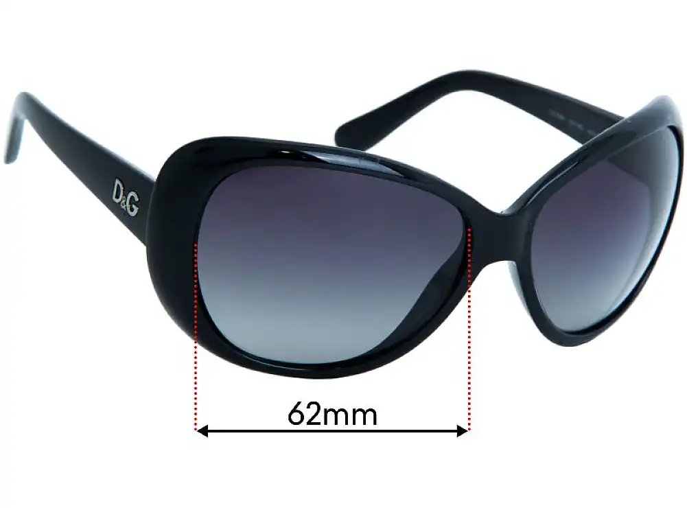 Sunglass Fix Replacement Lenses for Dolce & Gabbana DD8081 - 62mm Wide Sunglass Fix Replacement Lenses for Dolce & Gabbana DD8081 - 62mm Wide