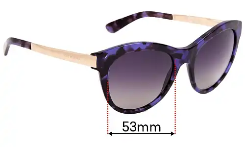 Sunglass Fix Replacement Lenses for Dolce & Gabbana DG4243 - 53mm Wide Sunglass Fix Replacement Lenses for Dolce & Gabbana DG4243 - 53mm Wide