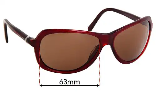 Sunglass Fix Replacement Lenses for Donna Karan DK1002 - 63mm Wide Donna Karan DK1002 Replacement Lenses 63mm wide