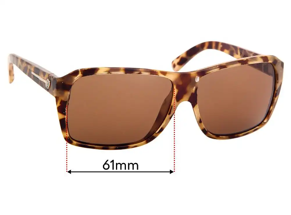 Sunglass Fix Replacement Lenses for Electric Captain Ahab - 61mm Wide Sunglass Fix Replacement Lenses for Electric Captain Ahab - 61mm Wide