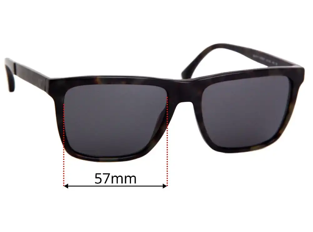 Sunglass Fix Replacement Lenses for Emporio Armani EA4117 - 57mm Wide Sunglass Fix Replacement Lenses for Emporio Armani EA4117 - 57mm Wide