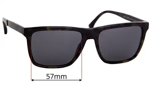Sunglass Fix Replacement Lenses for Emporio Armani EA4117 - 57mm Wide Sunglass Fix Replacement Lenses for Emporio Armani EA4117 - 57mm Wide