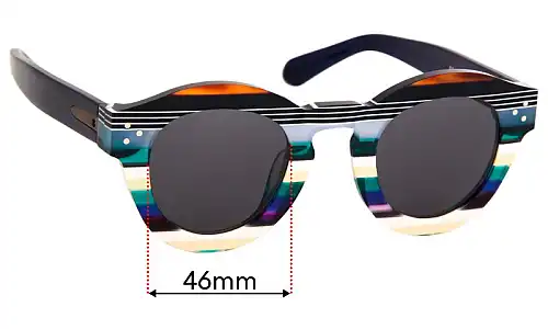 Sunglass Fix Replacement Lenses for Enki Amazonia - 46mm Wide Sunglass Fix Replacement Lenses for Enki Amazonia - 46mm Wide