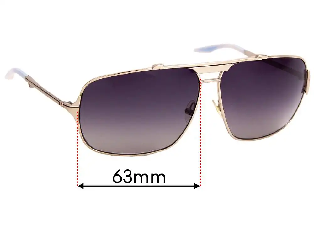 Sunglass Fix Replacement Lenses for Diesel Stered - 63mm Wide Sunglass Fix Replacement Lenses for Diesel Stered - 63mm Wide