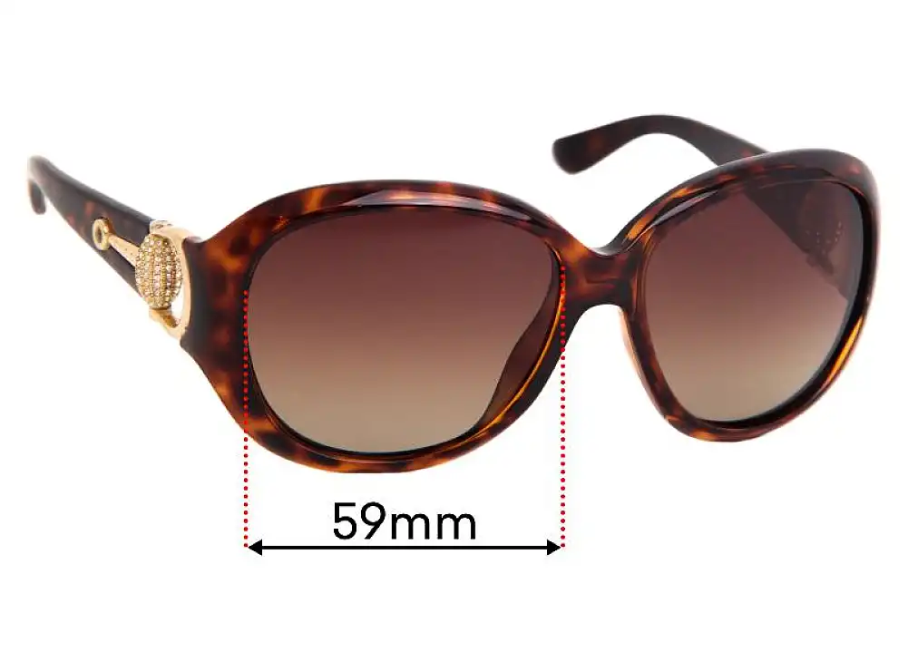 Sunglass Fix Replacement Lenses for Gucci GG3712/S - 59mm Wide Sunglass Fix Replacement Lenses for Gucci GG3712/S - 59mm Wide