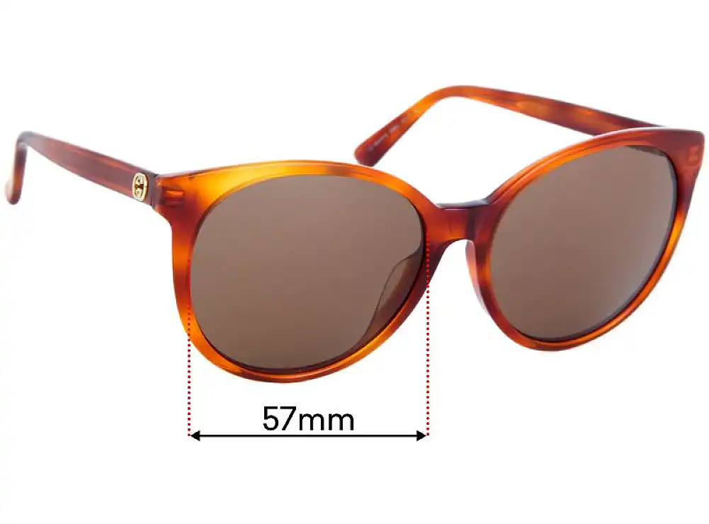 Sunglass Fix Replacement Lenses for Gucci GG3833/F/S - 57mm Wide Sunglass Fix Replacement Lenses for Gucci GG3833/F/S - 57mm Wide