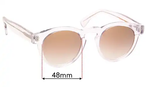 Sunglass Fix Replacement Lenses for Illesteva Leonard - 48mm Wide Illesteva Leonard Replacement Lenses 48mm wide