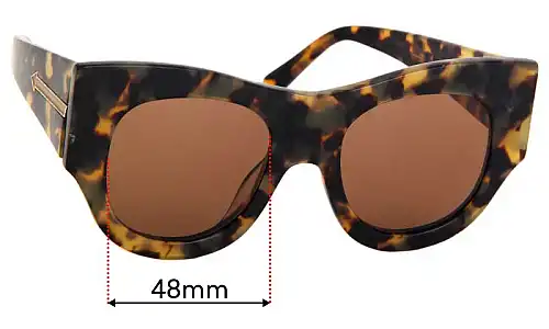Sunglass Fix Replacement Lenses for Karen Walker Faithful - 48mm Wide Sunglass Fix Replacement Lenses for Karen Walker Faithful - 48mm Wide