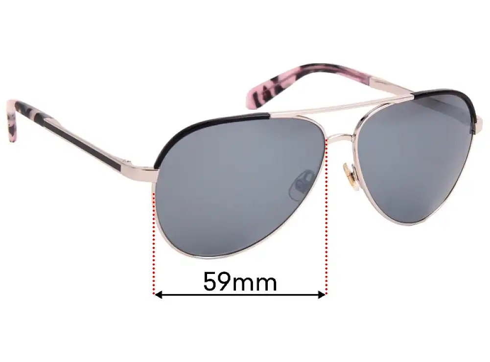 Sunglass Fix Replacement Lenses for Kate Spade Amarissa/S - 59mm Wide Sunglass Fix Replacement Lenses for Kate Spade Amarissa/S - 59mm Wide