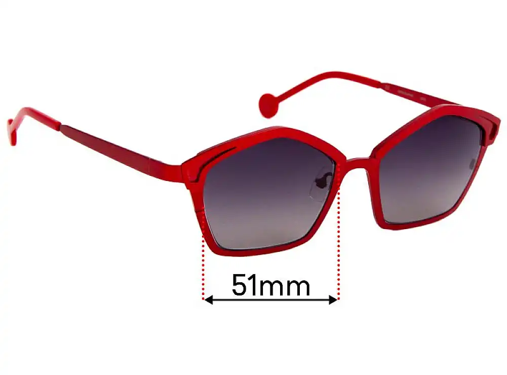 Sunglass Fix Replacement Lenses for L.A.Eyeworks Fado - 51mm Wide Sunglass Fix Replacement Lenses for L.A.Eyeworks Fado - 51mm Wide
