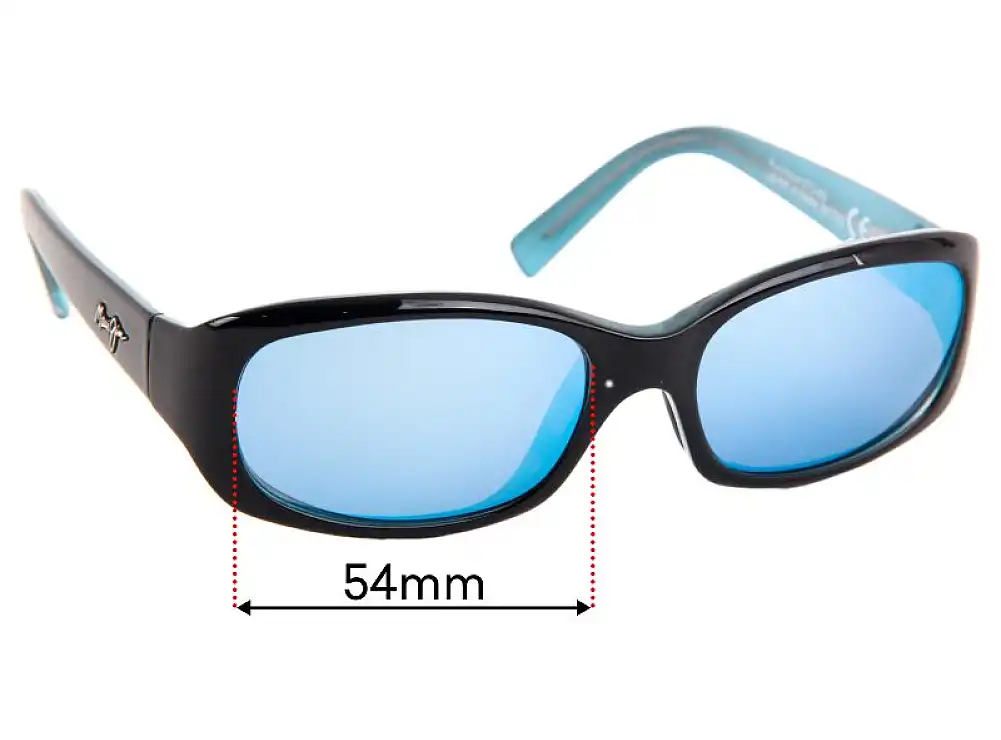 Sunglass Fix Replacement Lenses for Maui Jim MJ219 Punchbowl - 54mm Wide Sunglass Fix Replacement Lenses for Maui Jim MJ219 Punchbowl - 54mm Wide
