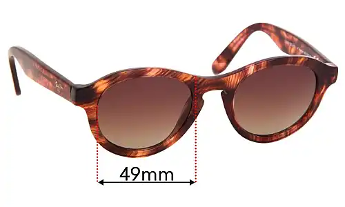 Maui Jim Leia MJ708 Replacement Lenses 49mm Maui Jim Leia MJ708 Replacement Sunglass Lenses - 49mm wide