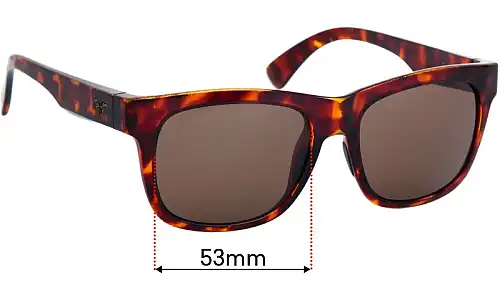 Sunglass Fix Replacement Lenses for Maui Jim MJ730 Snapback - 53mm Wide Maui Jim MJ730 Snapback Replacement Lenses 53mm wide
