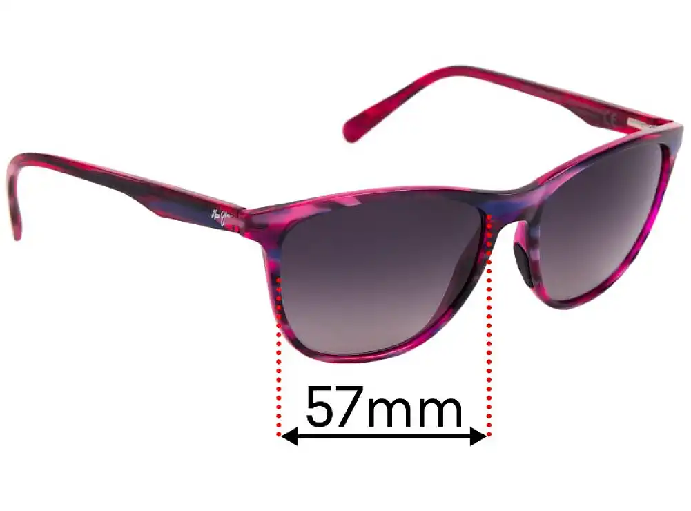 Sunglass Fix Replacement Lenses for Maui Jim MJ783 Sugar Cane - 57mm Wide Sunglass Fix Replacement Lenses for Maui Jim MJ783 Sugar Cane - 57mm Wide