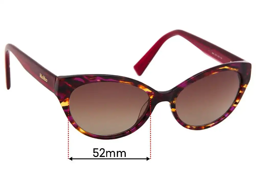 Sunglass Fix Replacement Lenses for MaxMara MM 1227 - 52mm Wide Sunglass Fix Replacement Lenses for MaxMara MM 1227 - 52mm Wide
