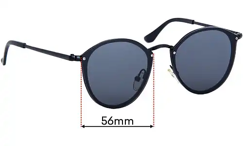 Sunglass Fix Replacement Lenses for The Nolan Bros Classic - 56mm Wide Sunglass Fix Replacement Lenses for The Nolan Bros Classic - 56mm Wide