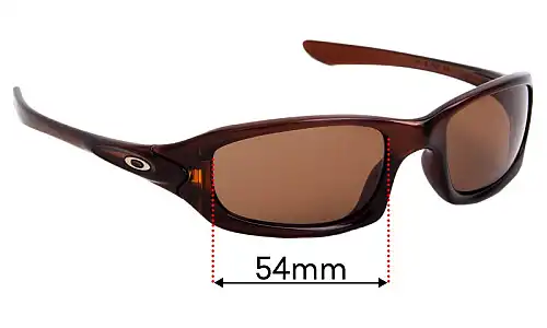 Sunglass Fix Replacement Lenses for Oakley Fives 4.0 - 54mm Wide Oakley Fives 4.0 Replacement Lenses 54mm wide