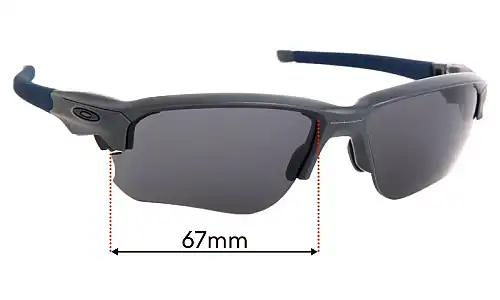 Sunglass Fix Replacement Lenses for Oakley Flak Draft OO9364 - 67mm Wide Oakley Flak Draft OO9364 Replacement Lenses 67mm wide