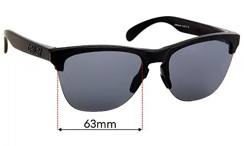 Sunglass Fix Replacement Lenses for Oakley Frogskins Lite OO9374 - 63mm Wide Oakley Frogskins Lite OO9374 Replacement Lenses 63mm wide