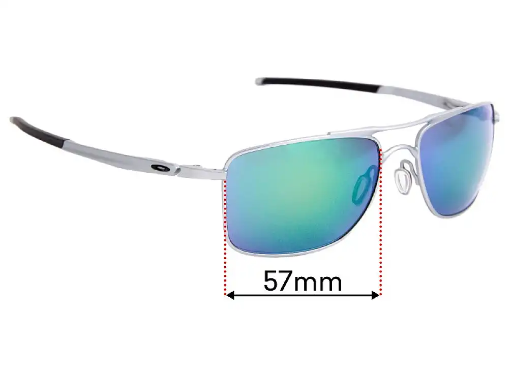 Sunglass Fix Replacement Lenses for Oakley Gauge 8 OO4124 - 57mm Wide Sunglass Fix Replacement Lenses for Oakley Gauge 8 OO4124 - 57mm Wide