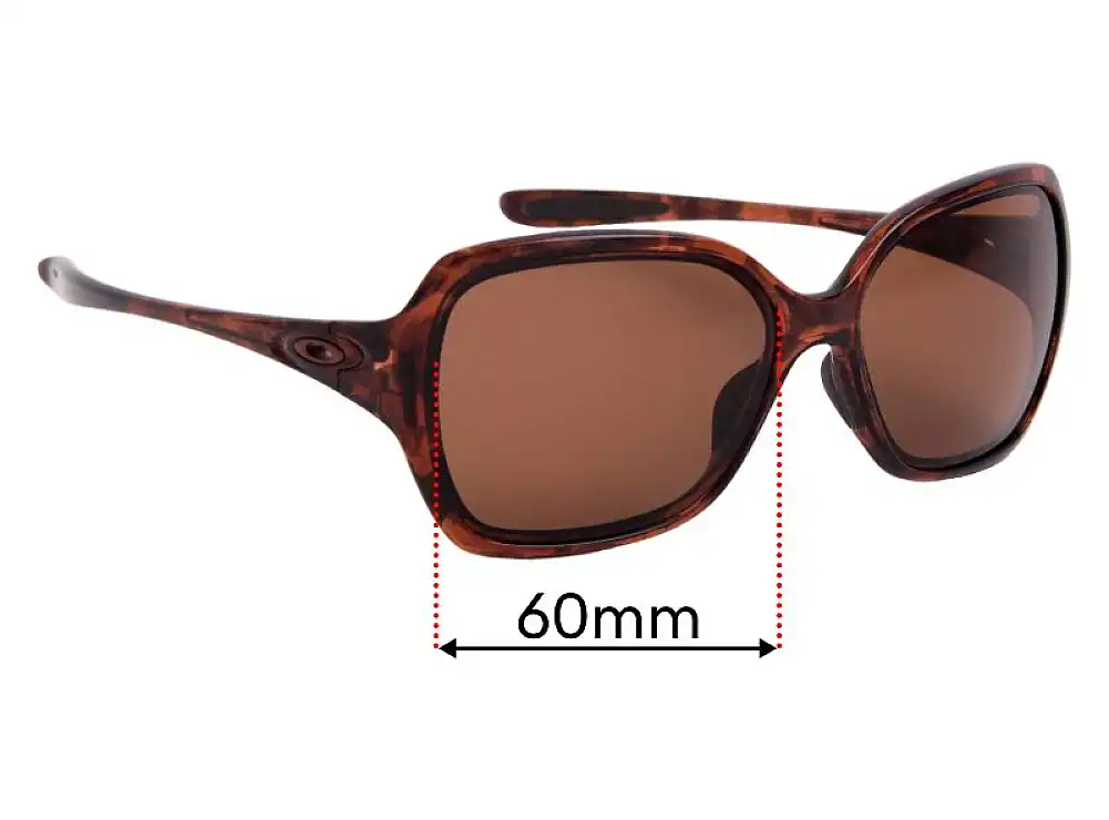 Sunglass Fix Replacement Lenses for Oakley Overtime OO9167 - 60mm Wide Sunglass Fix Replacement Lenses for Oakley Overtime OO9167 - 60mm Wide