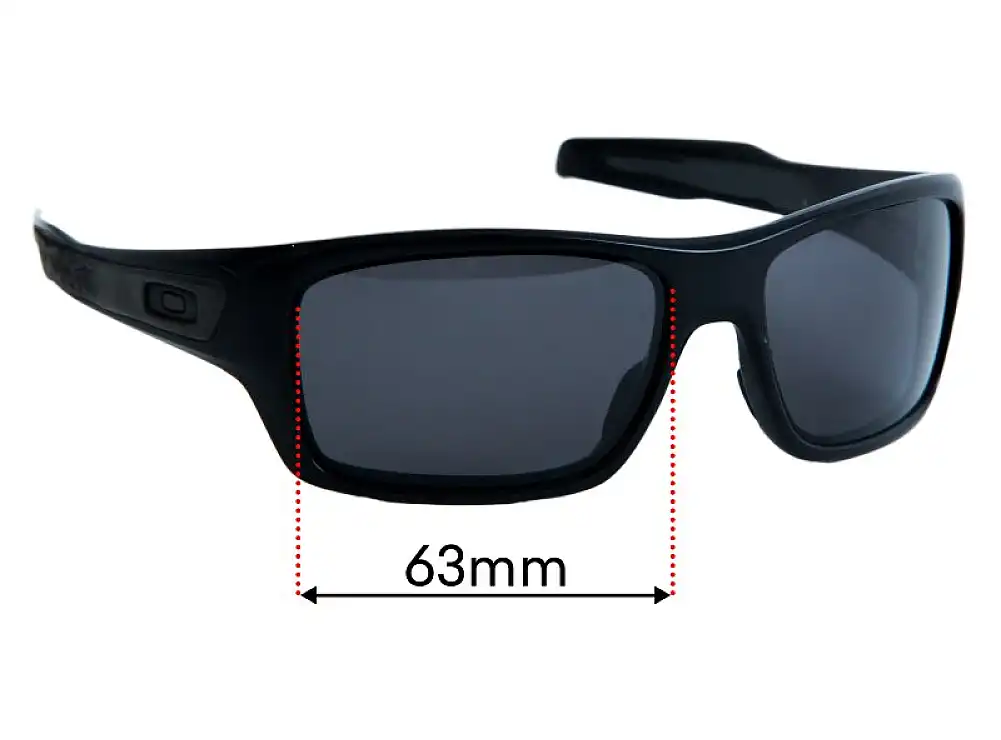 Sunglass Fix Replacement Lenses for Oakley Turbine OO9263 - 63mm Wide Sunglass Fix Replacement Lenses for Oakley Turbine OO9263 - 63mm Wide