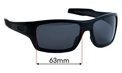 Sunglass Fix Replacement Lenses for Oakley Turbine OO9263 - 63mm Wide Oakley Turbine OO9263 Replacement Lenses 63mm wide