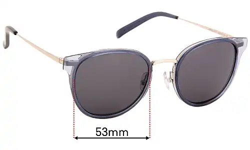 Sunglass Fix Replacement Lenses for Oscar Wylee Aries - 53mm Wide Sunglass Fix Replacement Lenses for Oscar Wylee Aries - 53mm Wide