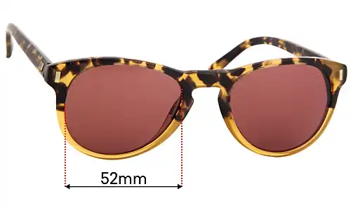Sunglass Fix Replacement Lenses for Otis Nowhere To Run - 52mm Wide Otis Nowhere To Run Replacement Lenses 52mm wide