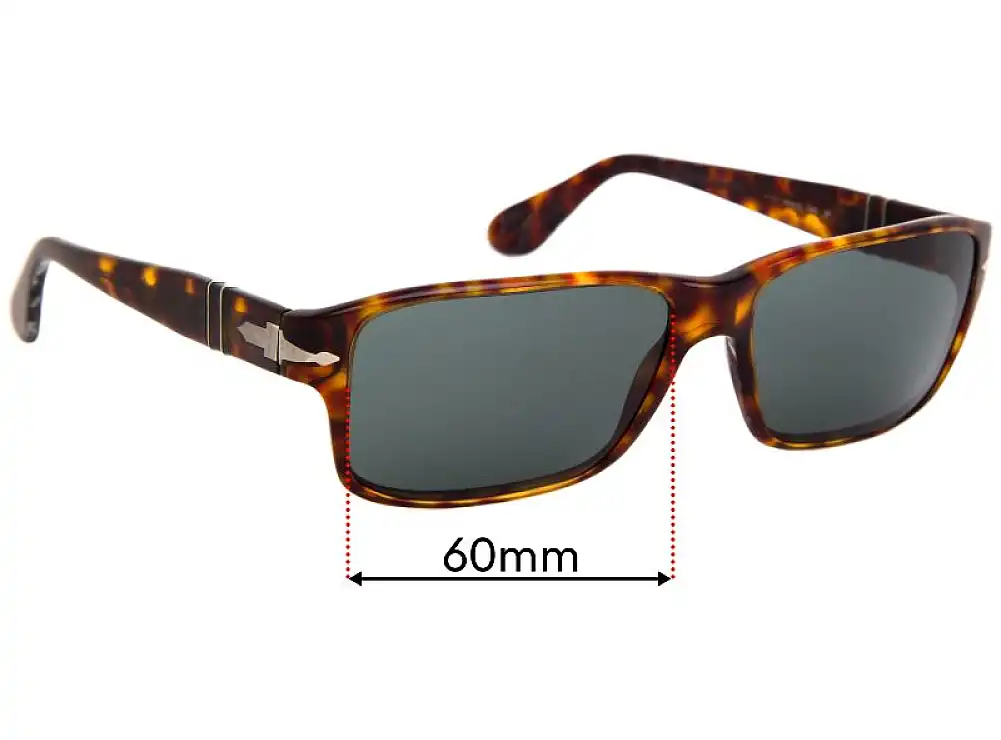 Sunglass Fix Replacement Lenses for Persol 2761-S - 60mm Wide Sunglass Fix Replacement Lenses for Persol 2761-S - 60mm Wide