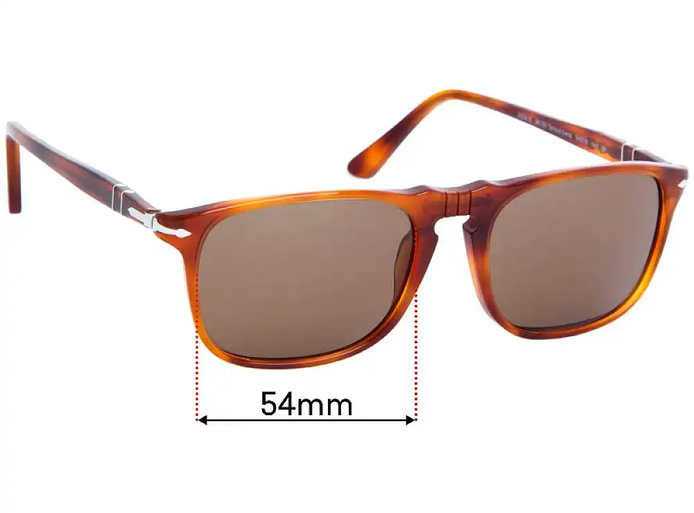 Sunglass Fix Replacement Lenses for Persol 3059-S - 54mm Wide Sunglass Fix Replacement Lenses for Persol 3059-S - 54mm Wide