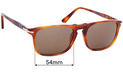 Sunglass Fix Replacement Lenses for Persol 3059-S - 54mm Wide Sunglass Fix Replacement Lenses for Persol 3059-S - 54mm Wide