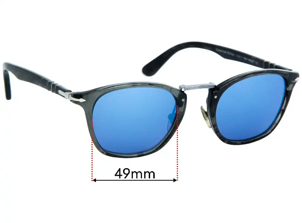 Sunglass Fix Replacement Lenses for Persol 3109-V - 49mm Wide Sunglass Fix Replacement Lenses for Persol 3109-V - 49mm Wide