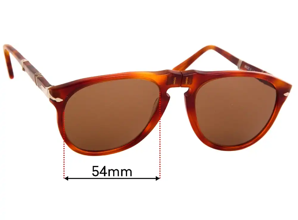 Sunglass Fix Replacement Lenses for Persol Ratti Folding 806 - 54mm Wide Sunglass Fix Replacement Lenses for Persol Ratti Folding 806 - 54mm Wide