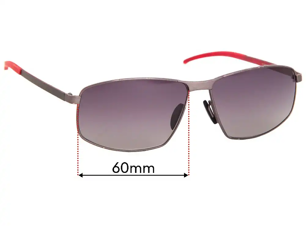 Sunglass Fix Replacement Lenses for Porsche P 8652 - 60mm Wide Sunglass Fix Replacement Lenses for Porsche P 8652 - 60mm Wide