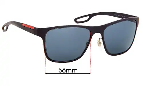 Sunglass Fix Replacement Lenses for Prada SPS56Q - 56mm Wide Prada SPS56Q Replacement Lenses 56mm wide