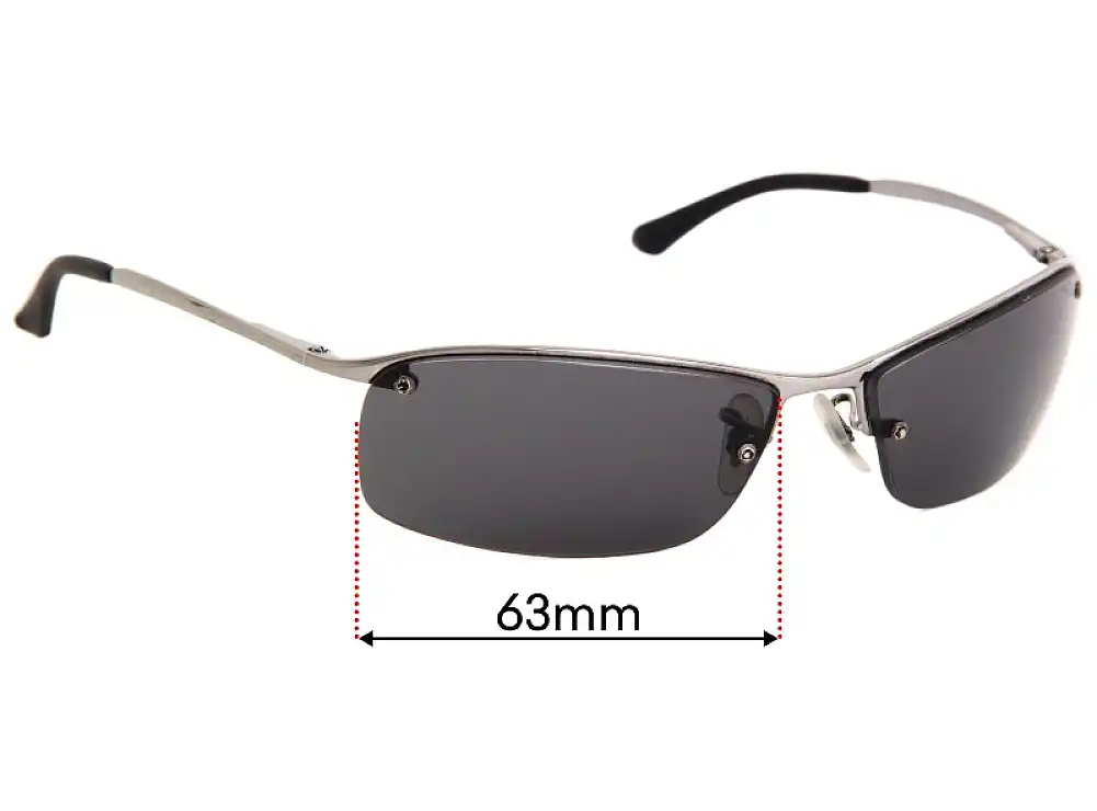 Sunglass Fix Replacement Lenses for Ray-Ban RB3183 Top Bar - 63mm Wide Sunglass Fix Replacement Lenses for Ray-Ban RB3183 Top Bar - 63mm Wide