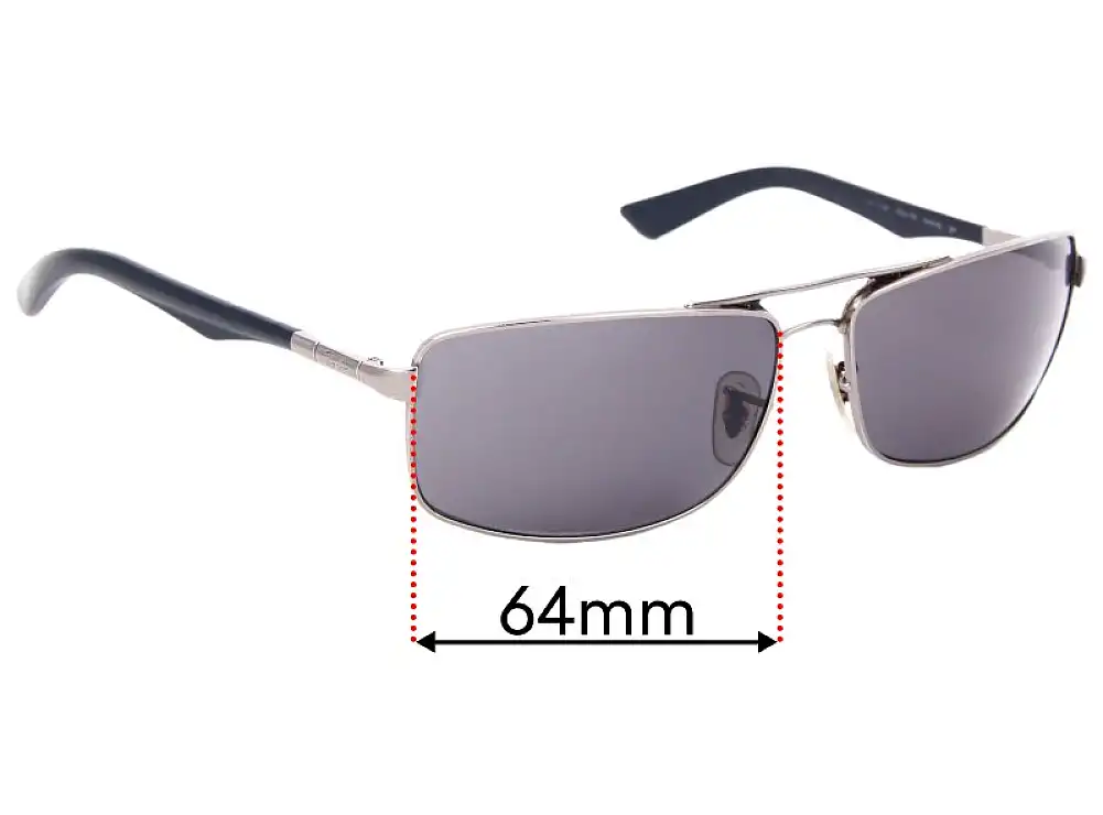Sunglass Fix Replacement Lenses for Ray-Ban RB3465 - 64mm Wide Sunglass Fix Replacement Lenses for Ray-Ban RB3465 - 64mm Wide
