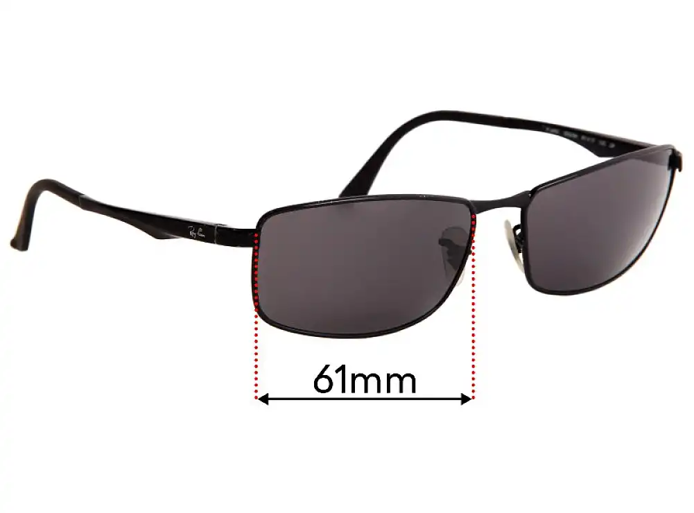 Sunglass Fix Replacement Lenses for Ray-Ban RB3498 - 61mm Wide Sunglass Fix Replacement Lenses for Ray-Ban RB3498 - 61mm Wide