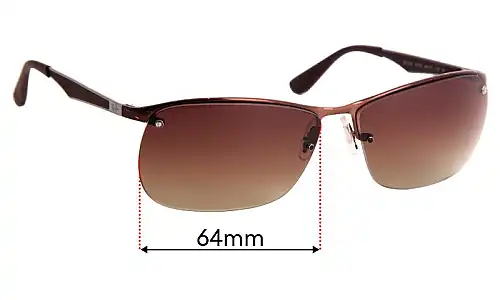 Sunglass Fix Replacement Lenses for Ray-Ban RB3550 - 64mm Wide Sunglass Fix Replacement Lenses for Ray-Ban RB3550 - 64mm Wide