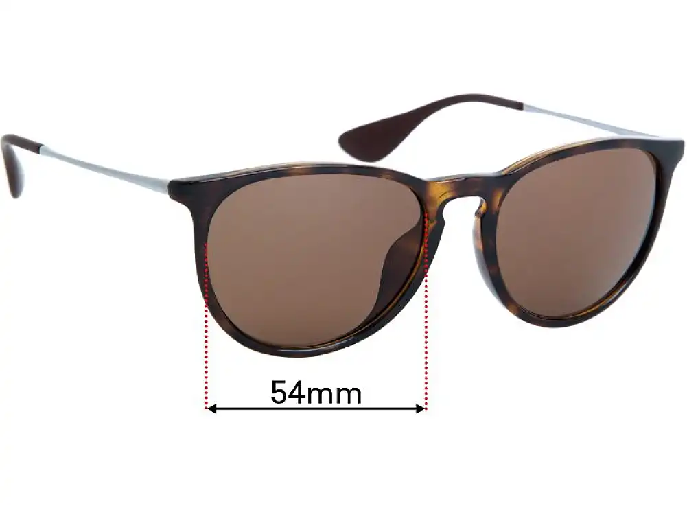 Sunglass Fix Replacement Lenses for Ray-Ban RB4171-F Erika (Low Bridge Fit) - 54mm Wide Sunglass Fix Replacement Lenses for Ray-Ban RB4171-F Erika (Low Bridge Fit) - 54mm Wide