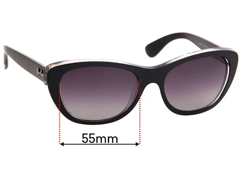 Sunglass Fix Replacement Lenses for Ray-Ban RB4227 - 55mm Wide Sunglass Fix Replacement Lenses for Ray-Ban RB4227 - 55mm Wide
