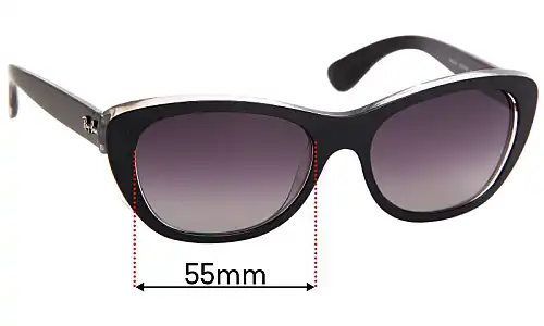 Sunglass Fix Replacement Lenses for Ray-Ban RB4227 - 55mm Wide Sunglass Fix Replacement Lenses for Ray-Ban RB4227 - 55mm Wide